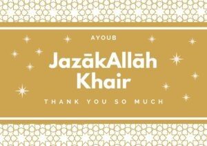 Jazak Allah Khair
