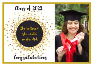 She believed she could so she did!