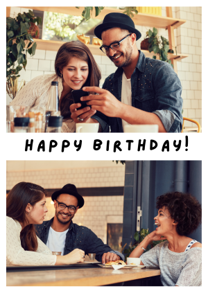 Minimal Happy Birthday Card