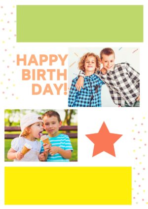 Colourful Happy Birthday Card