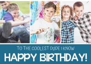 Cool Dude Happy Birthday Card