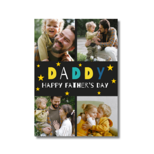 Black Star Father's Day Daddy card