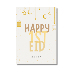 Salaam! Happy First Eid Yellow Card