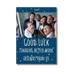 Blue Triangle Good Luck Friends Card